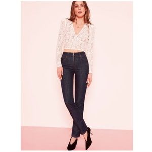 Brooke High Straight Zip Jean from Reformation